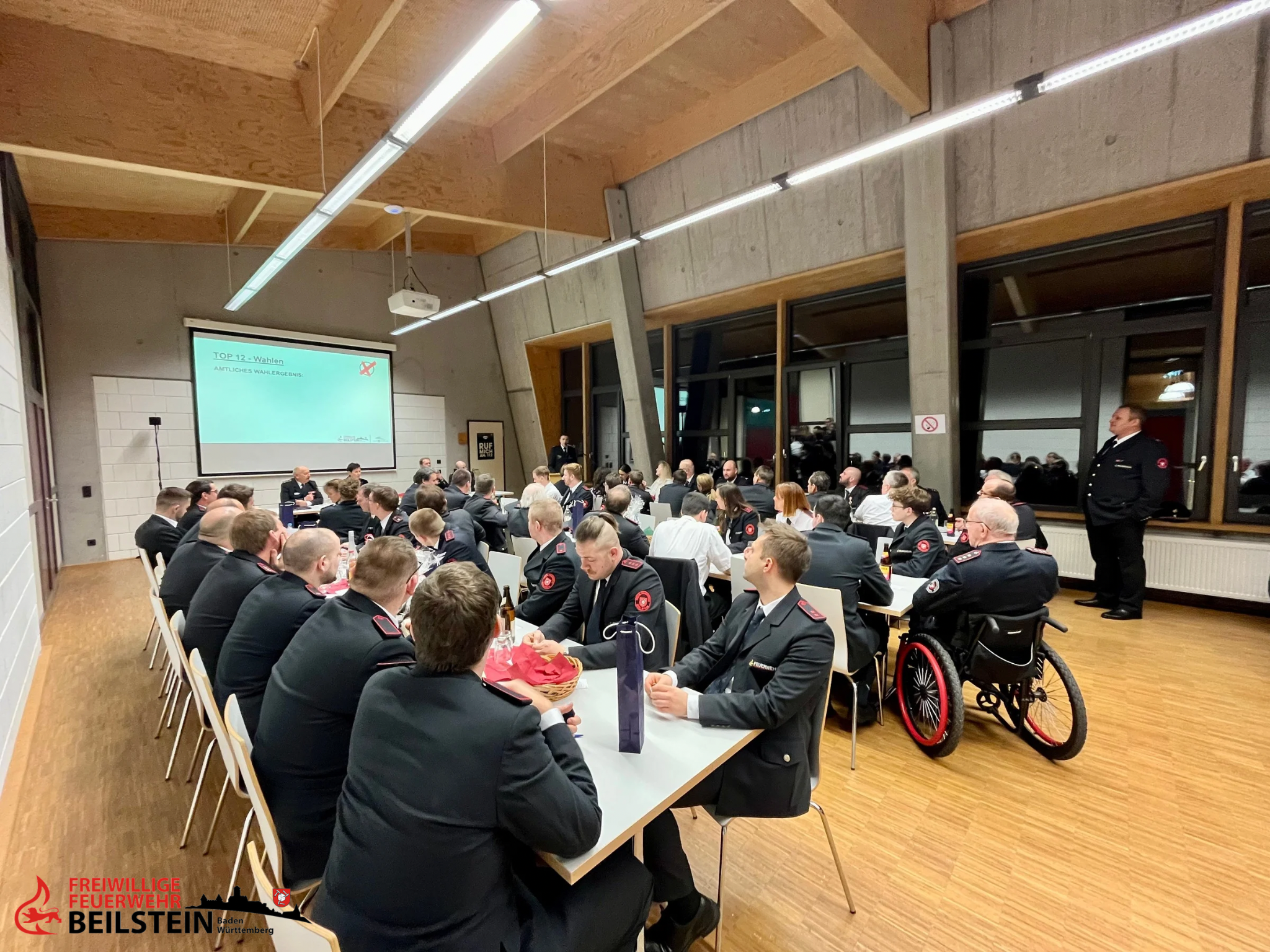 Versammlung der Feuerwehr